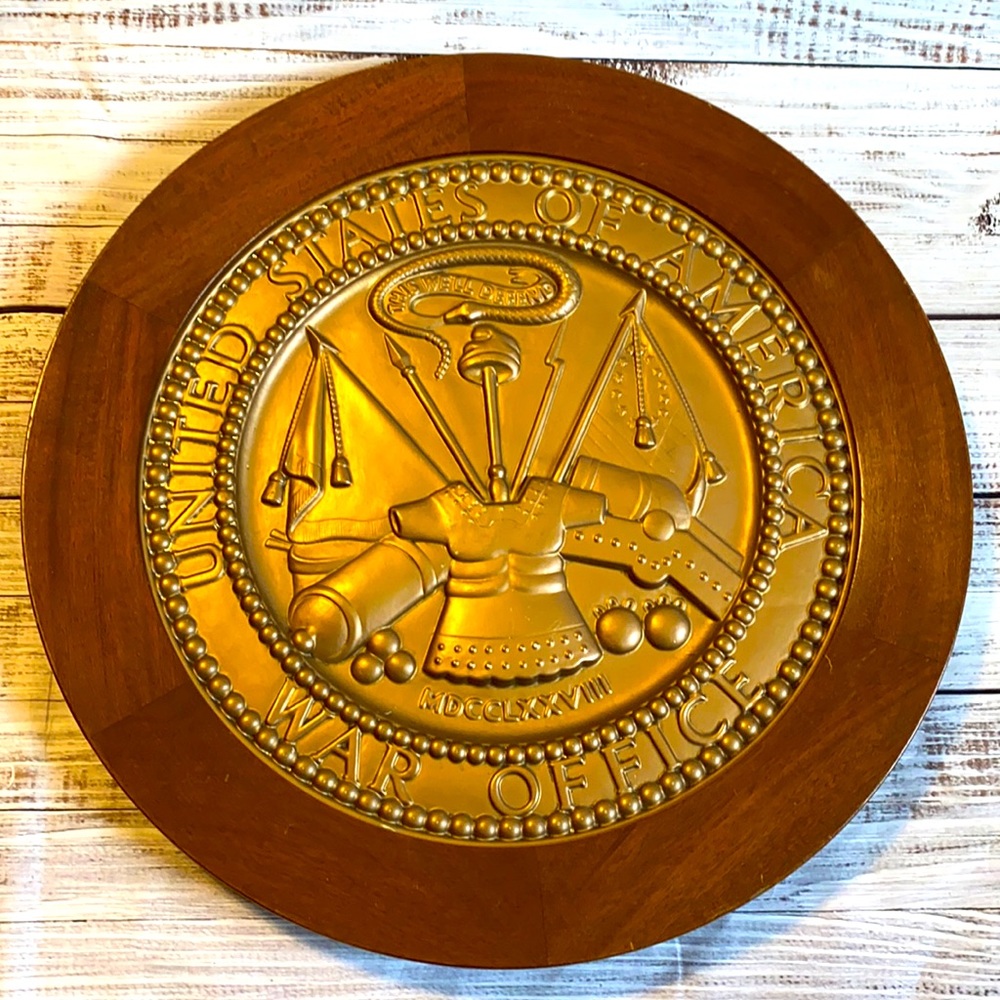 World War II Era War Office Seal Plaque